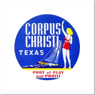 1950's Corpus Christi Texas Posters and Art